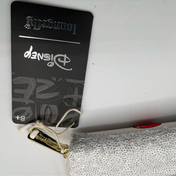 Loungefly Chistmas Mickey Mouse Cosplay Sequin Mini Backpack and Wallet Lot of 2 - Picture 11 of 13